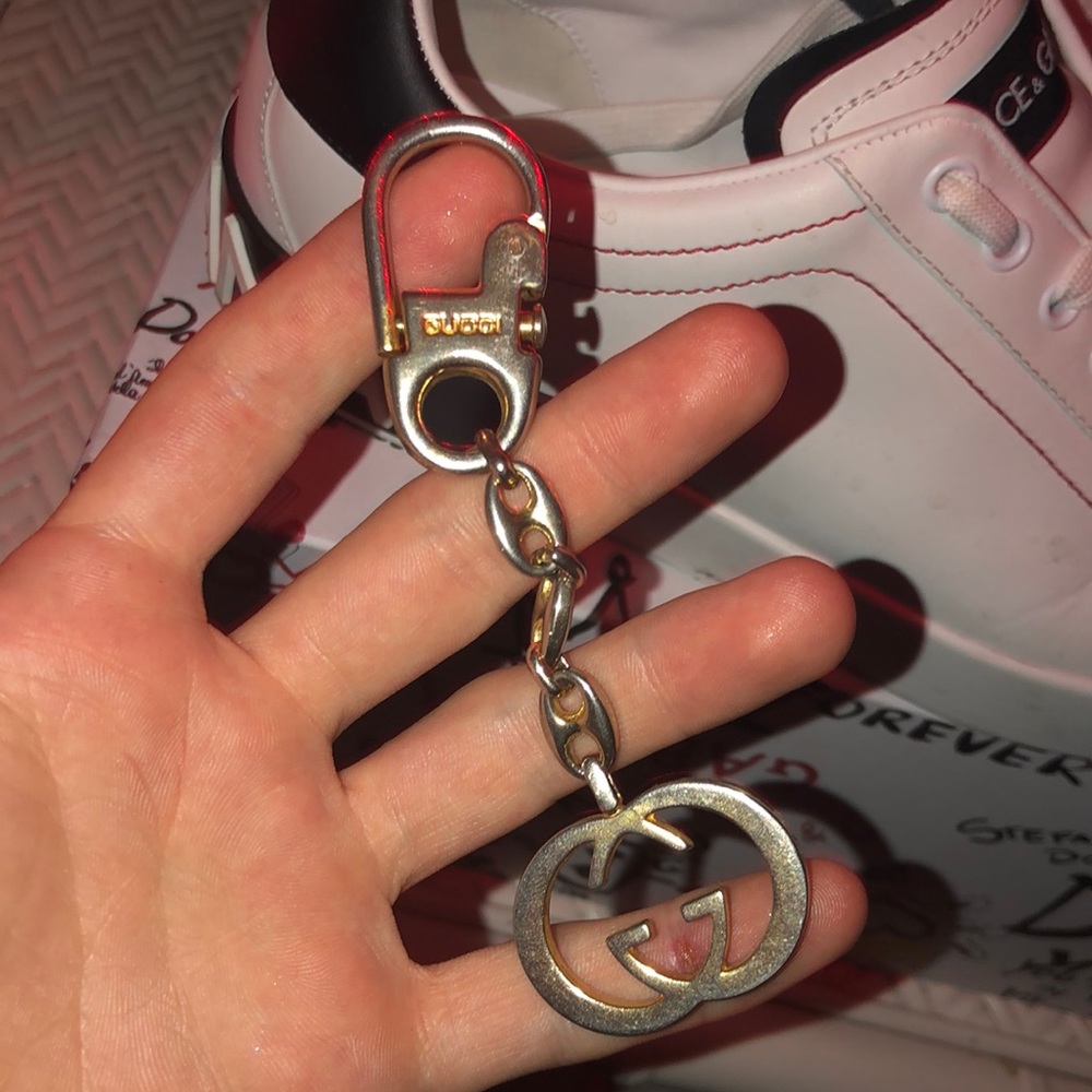 Gold Gucci keychain
